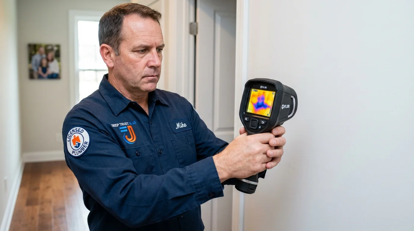Thermal imaging leak detection by Johns Plumbing LLC in Pikesville